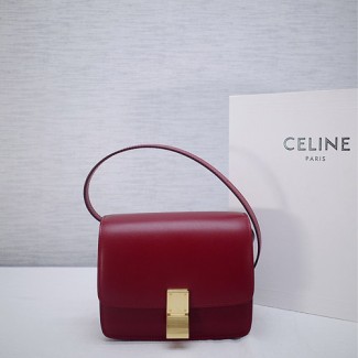 셀린느 클래식  미니 164183 다크레드
