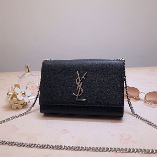 입생로랑 스몰 케이스 체인 사첼백 469390 블랙