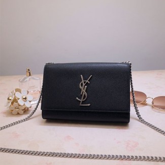 입생로랑 스몰 케이스 체인 사첼백 469390 블랙