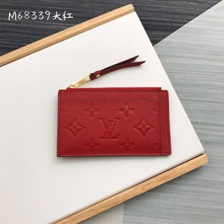 루이비통 지퍼 카드 홀더 M68339 레드