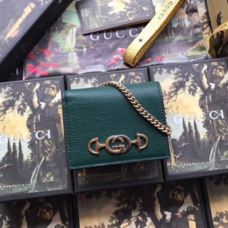 구찌 주미 가죽 카드 케이스 570660 그린