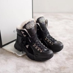 구찌 플래쉬트렉 하이탑 스니커즈 550034 블랙