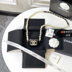 샤넬 이어폰 케이스 목걸이 C172011 블랙