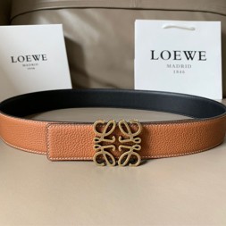 로에베 신상 양면용 벨트 LW-6310  브라운 금장