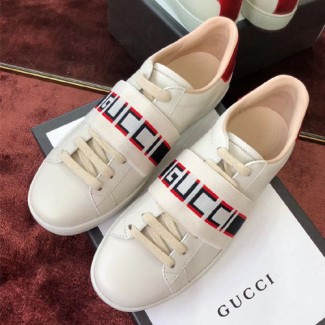 구찌 여성용 스트라이프 스니커즈  ‎525269 화이트