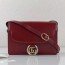 구찌 스몰 가죽 숄더백 ‎589474 레드