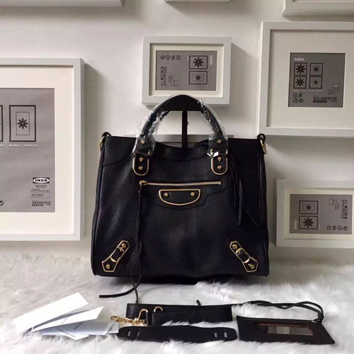 발렌시아가 클래식시티 토트백 115743 블랙 금장