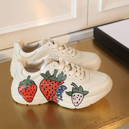 구찌 남여공용 롸이톤 스니커즈 500884 아이보리