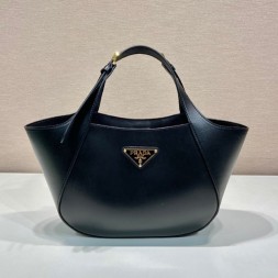 프라다 미디움 레더 토트백 1BG483 블랙