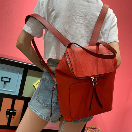 로에베 여성용 고야 스몰 백팩 324184 오렌지