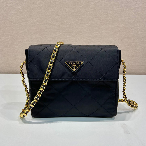 프라다 나일론 체인 크로스백 1BD633