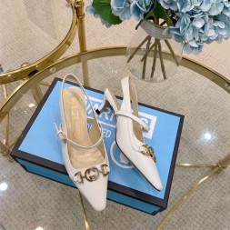 구찌 주미 펌프스 힐 583300 화이트