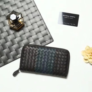 보테가 신상 지퍼 장지갑 V85353 블랙