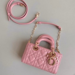 디올  LADY D-JOY 미니백 M0910 하트무늬 핑크