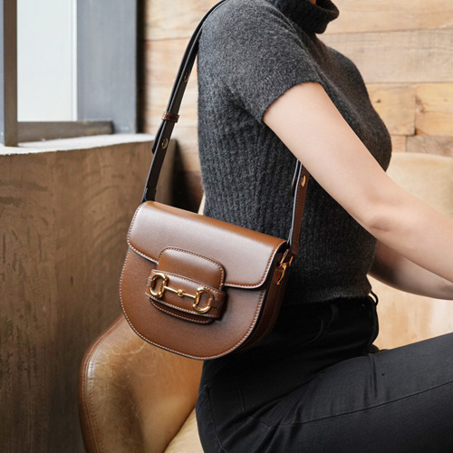 구찌 홀스빗 1955 라운드 미니백 760191-1