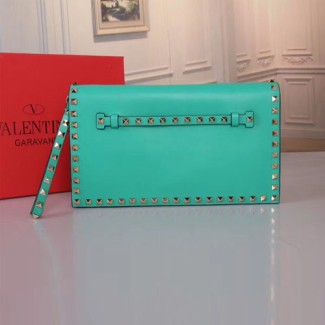 발렌티노 락스터드 미듐 클러치백 PW0B0399 초록색