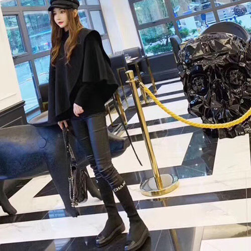 샤넬 니트 하이 부츠 G35156
