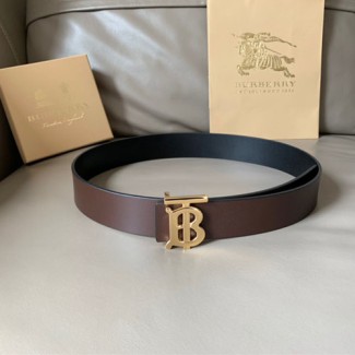 버버리 신상 양면용 벨트 BBR-3533 브라운 금장