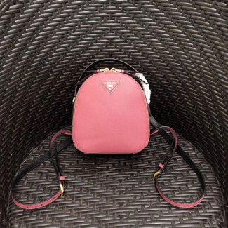 프라다 사피아노 레더 미니 백팩 1BZ047 핑크