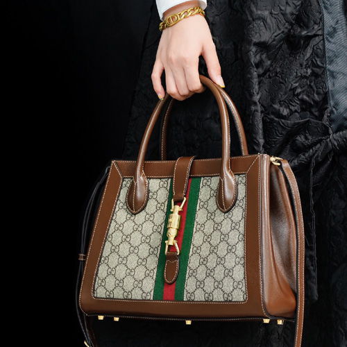 구찌 재키 1961 미디엄 토트백 649016 브라운