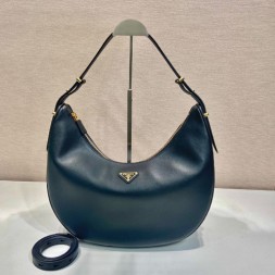 프라다 아크 라지 가죽 숄더백 1BC212 블랙