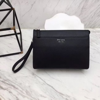 프라다 사피아노 신상 클러치백 2VF019 블랙