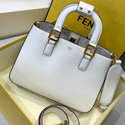 펜디 FF 스몰 토트백 8BH367 화이트