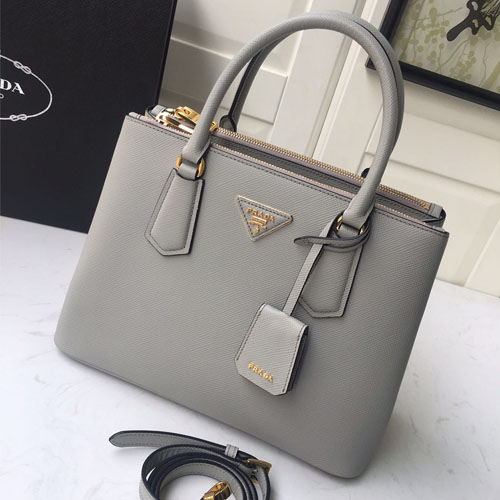 프라다 사피아노 갤러리아 토트백 1BA232 그레이