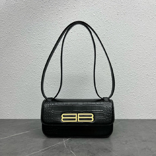 발렌시아가 카프스킨 가십 스몰백 59056 블랙