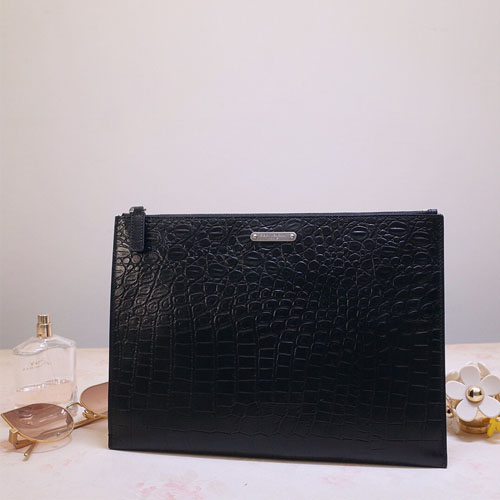 입생로랑 지퍼 클러치백 462361 블랙