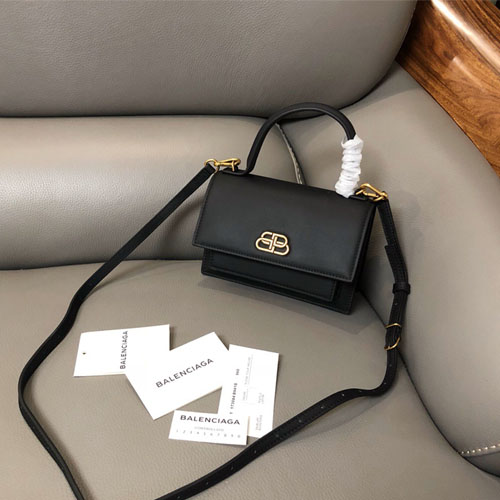 발렌시아가 샤프 사첼백 XS 580640 블랙 금장