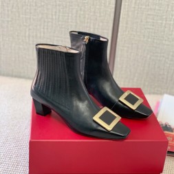 로저비비에 앵글부츠 RV5484 가죽 블랙