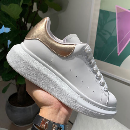 알렉산더맥퀸 오버사이즈 스니커즈 586403 로즈골드