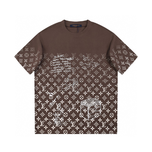 루이비통 남여공용 반팔 M10464 갈색