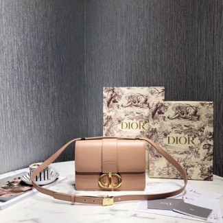 디올 송아지 가죽 몽테인 플랩 백 M9203 누드핑크