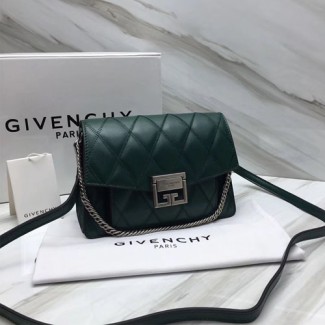 지방시 GV3 스몰 퀼팅 숄더백 BB501 그린 은장