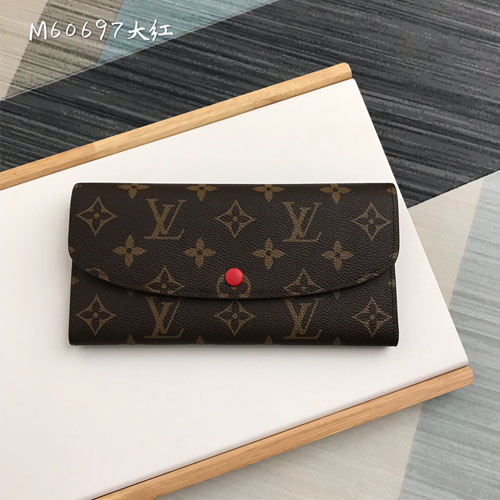 루이비통 모노그램 에밀리 장지갑 M60697 레드
