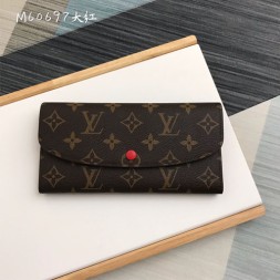 루이비통 모노그램 에밀리 장지갑 M60697 레드