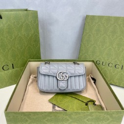 구찌 GG 마몽 스몰 숄더백 443497 그레이