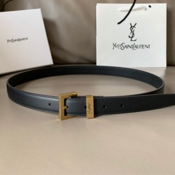 입생로랑 신상 벨트 Ysl9007  블랙  금장