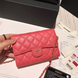 샤넬 클래식 체인 미니백 A84512 캐비어 핑크