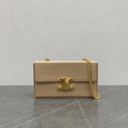 셀린느 트리오페 체인 박스 숄더백 110803 누드