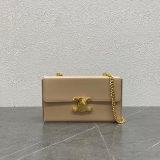 셀린느 트리오페 체인 박스 숄더백 110803 누드
