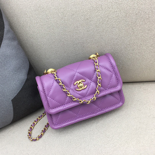 샤넬 20FW 신상 플랩백 13CM  AS2013 램스킨 보라