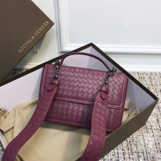 보테가 인트레치아토 나파 알루므나 백 522922 버건디