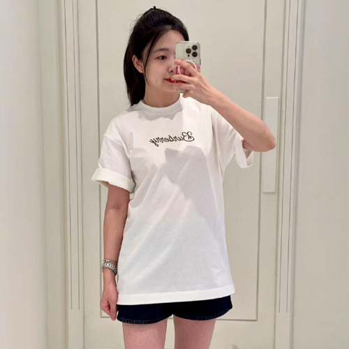 버버리 남여공용 반팔티  BR24043 화이트