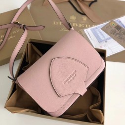 버버리 디태처블 스트랩 이퀘스트리안 쉴드 가죽 크로스백 40734131 핑크