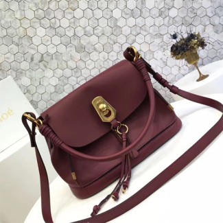 끌로에 신상 숄더백 CL1385 버건디(수입 송아지 가죽)