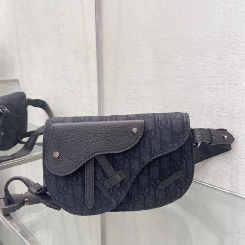 디올 오블리크 남여공용 스트랩 백 PO095 블랙