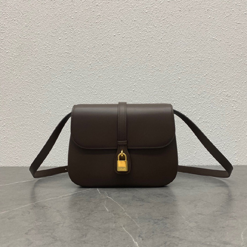 셀린느 미디엄 타보우백 196583 다크브라운